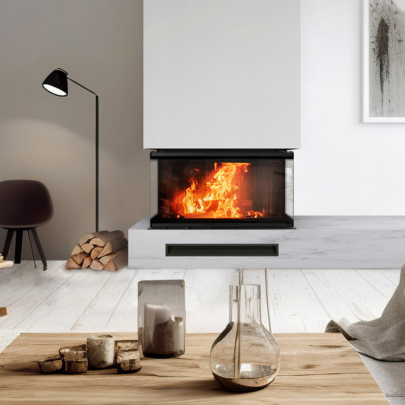 NBC 1000/400 Wood Burning Fireplace Insert – Lift-Up Door – 15kW