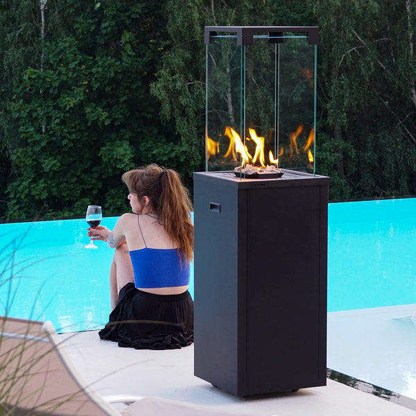 PATIO LIGHT Gas Heater – Black