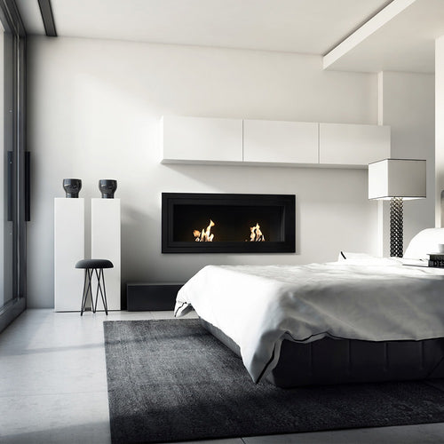 Juliet 1500 Wall-Mounted Bioethanol Fireplace – Black