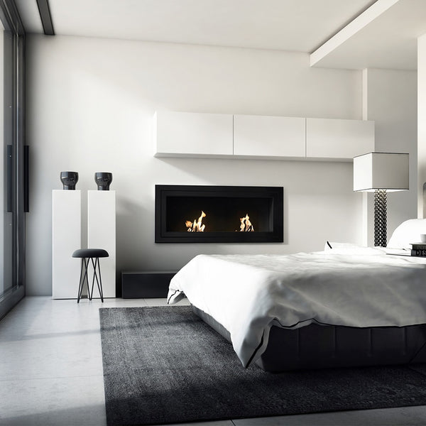 Juliet 1500 Wall-Mounted Bioethanol Fireplace – Black