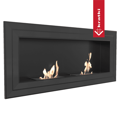 Juliet 1500 Wall-Mounted Bioethanol Fireplace – Black
