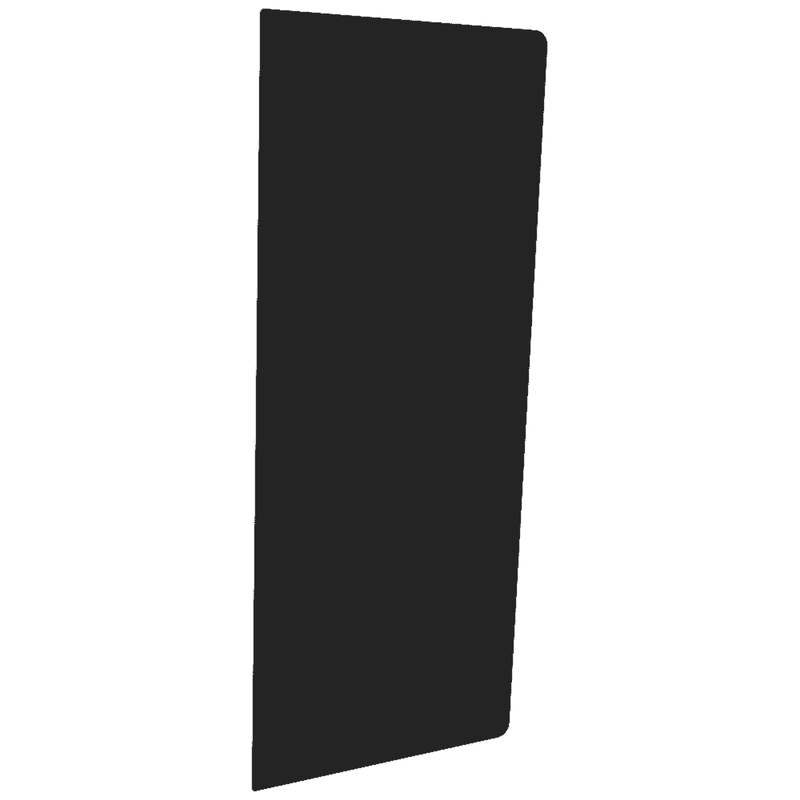 Steel base for free-standing stove MODEL 7 40x100 cm black