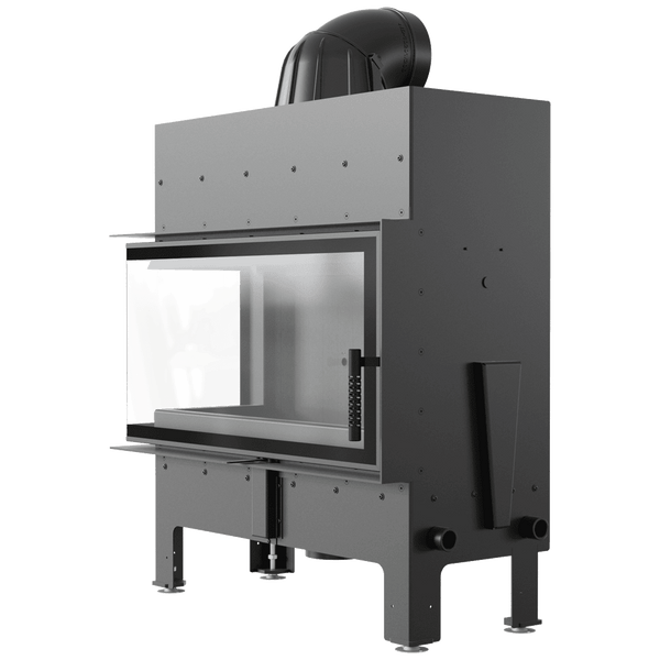 Floki L-Shape Left Sided Wood Burning Fireplace Insert – 12kW
