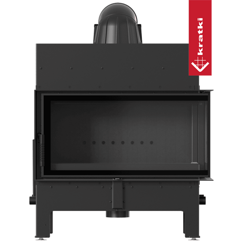 Floki L-Shape Right Sided Wood Burning Fireplace Insert – 12kW