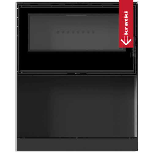 Kari 95 Wood Burning Steel Stove – 14kW - Built In Log Storage