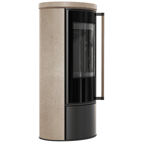 Erik Wood Burning Steel Stove – 5.5kW - Gold Satin Ceramic
