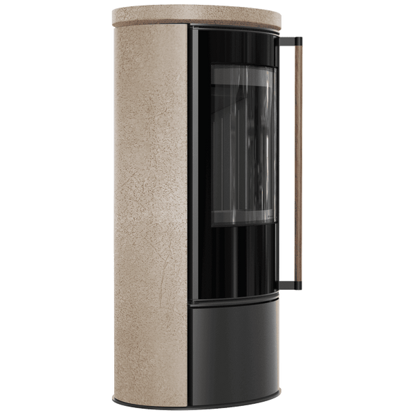 Erik Wood Burning Steel Stove – 5.5kW - Gold Satin Ceramic