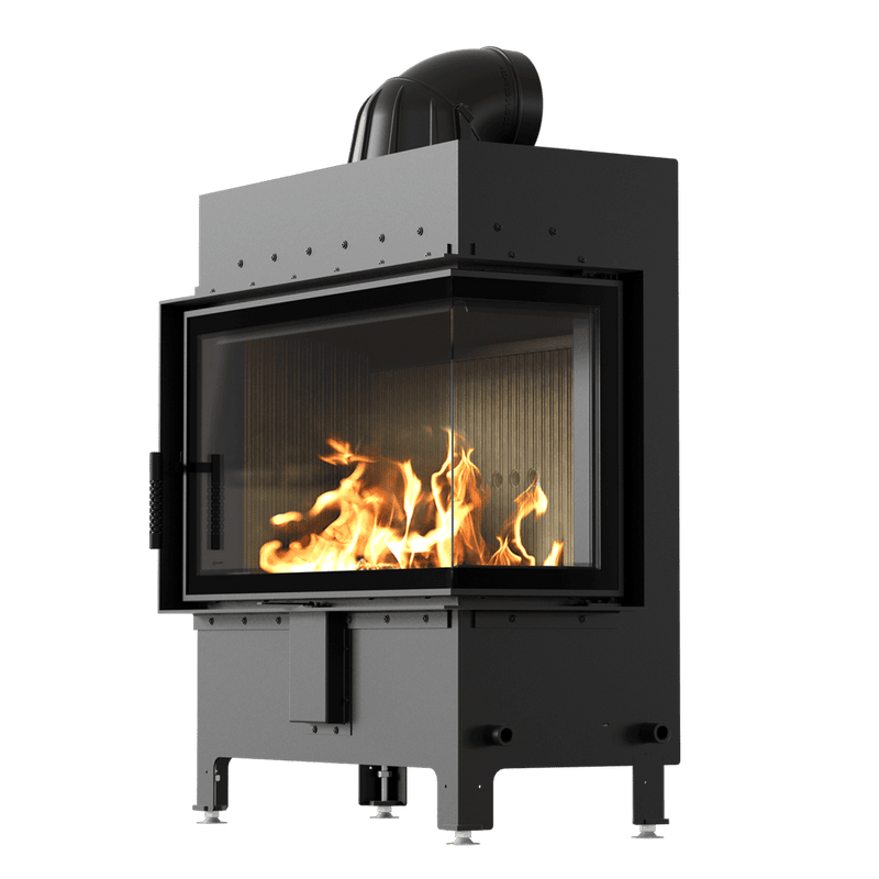 Lucy L-Shape Right Sided Wood Burning Fireplace Insert – 14kW