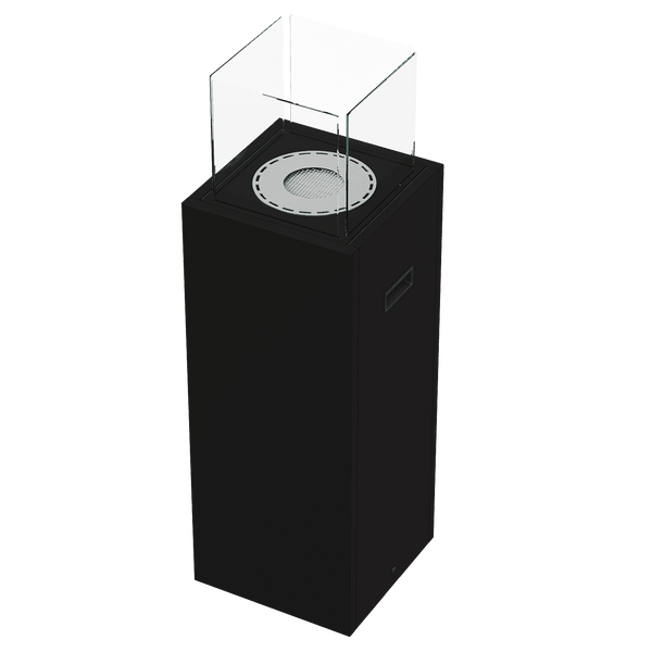 TOWER Freestanding Bioethanol Fireplace – Black