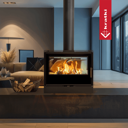 Kari 80 Tunnel Wood Burning Steel Stove – 12kW