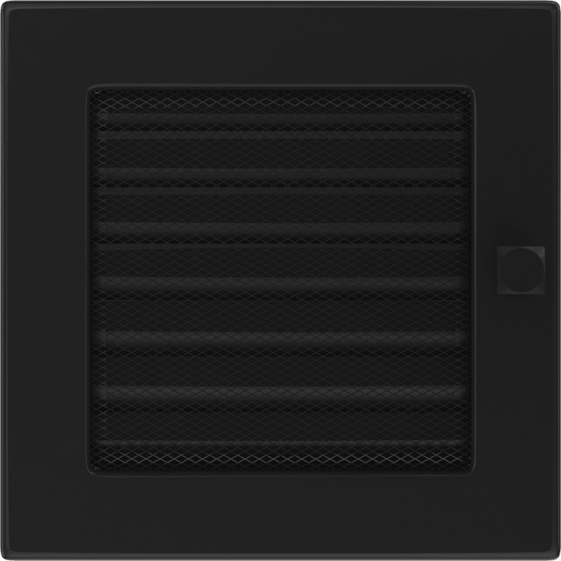 Vent Cover 17x17 black with blinds