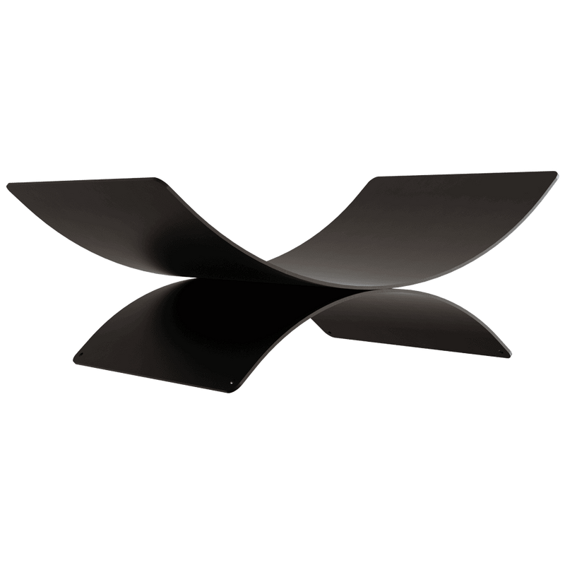 Black Curved Log Holder