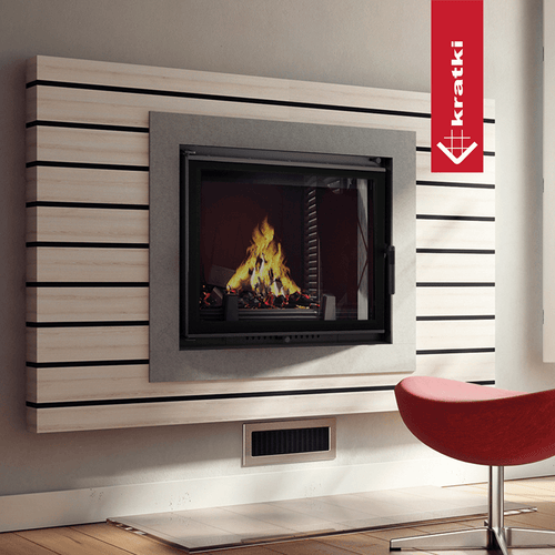 Amelia Deco Wood Burning Fireplace Insert – 21kW