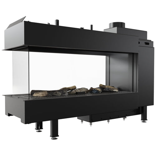 Leo 100 Room Divider Natural Gas Fireplace Insert – 9kW