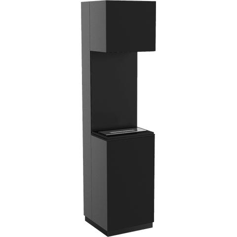 Sierra Portal Black Freestanding Bioethanol Fireplace – TÜV