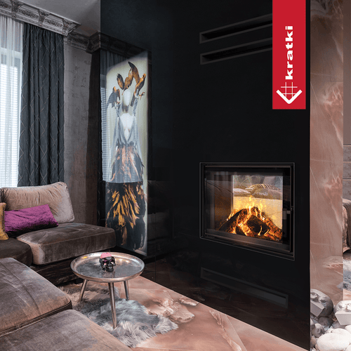 Lucy Tunnel Wood Burning Fireplace Insert – 12kW