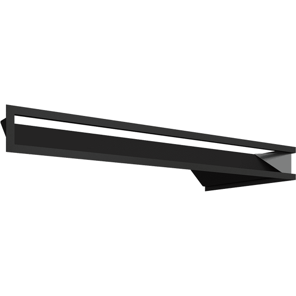 Vent Cover LUFT corner left 80x40x9 black Slim
