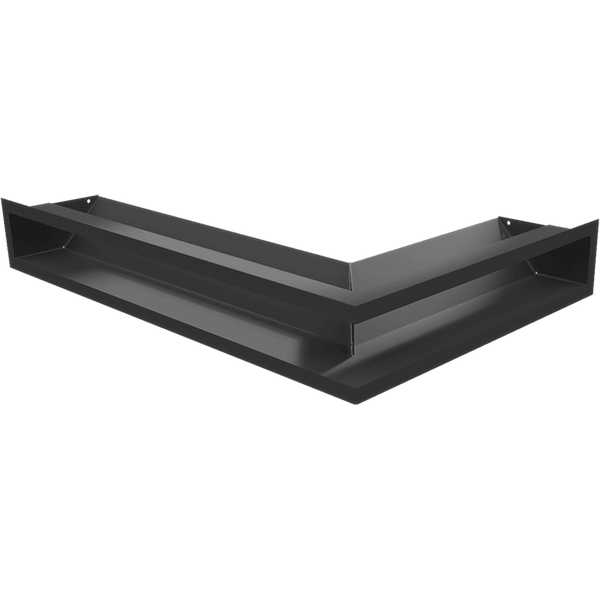 Vent Cover LUFT corner left 60x40x9 black Slim