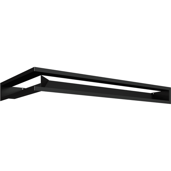 Vent Cover LUFT corner right 40x80x9 black