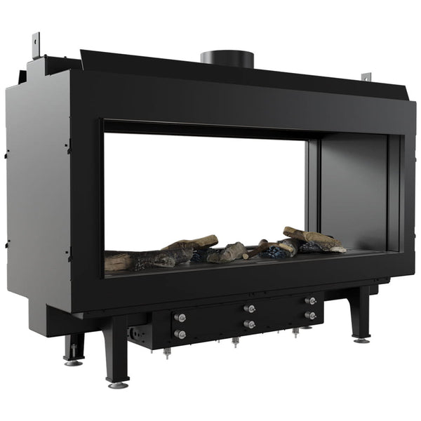 Leo 100 Room Divider Natural Gas Fireplace Insert – 9kW