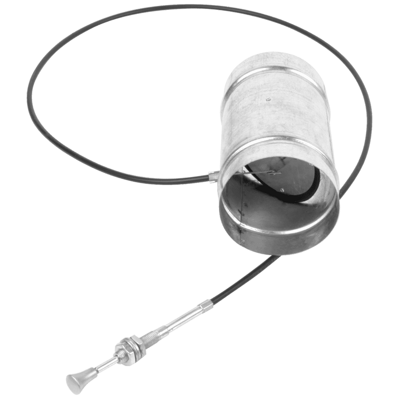 Damper Ø 125 with a pull rod