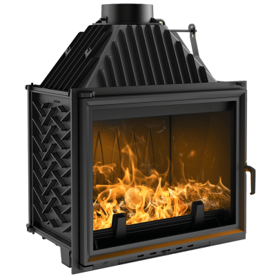 Cast iron fireplace KRATKI AMELIA 21 kW Ø 200