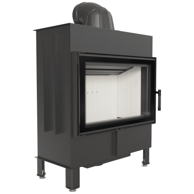 Steel fireplace LUCY TUNNEL 14 kW Ø