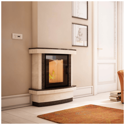 Steel fireplace NADIA 7 kW Ø