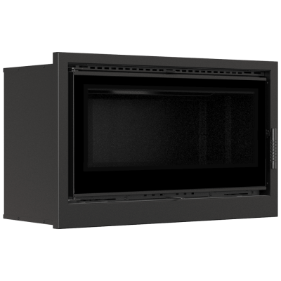 Fireplace cassette KRATKI ARKE 95 14 kW Ø 200 black thermotec