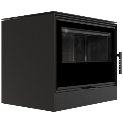 Wood burning steel stove KRATKI KARI 70 Ø 150 8 kW black thermotec