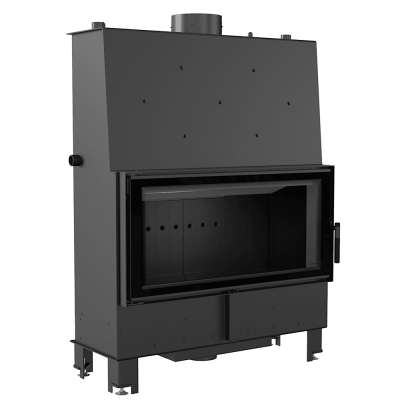 Water heating fireplace LUCY 20 kW Ø 200 Black thermotec