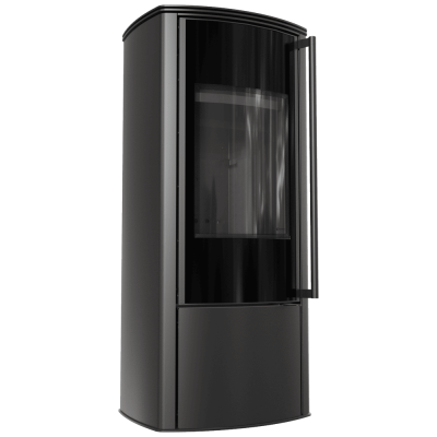 Free standing steel stove KRATKI AB KRATKI ENYO R 5.5 kW Ø 100/150 black thermotec
