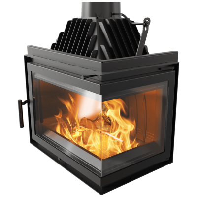 Right Cast Iron Fireplace KRATKI SIMPLE BS 15 kW Ø 200