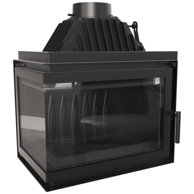 Cast iron fireplace SIMPLE left 15 kW Ø