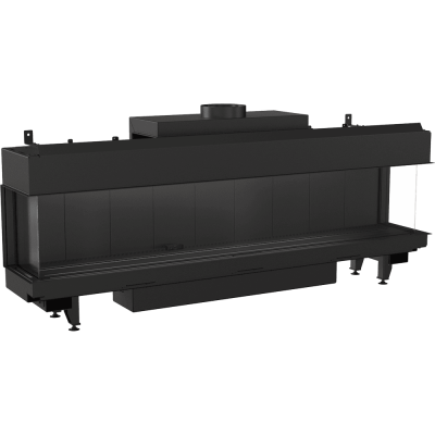 Gas Fireplace KRATKI LEO 200 triple glazing natural gas ∅ 130/200 16 kW