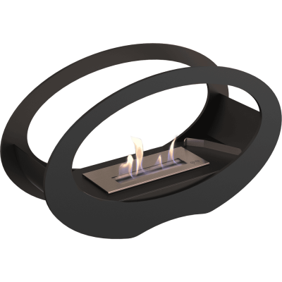 Freestanding Bioethanol fireplace ECHO black
