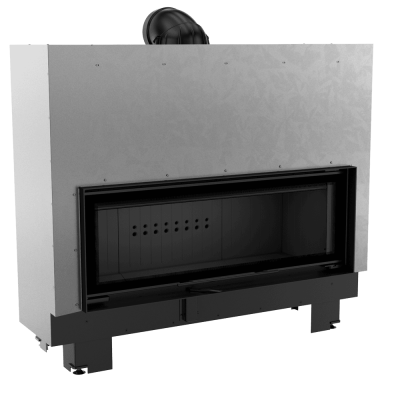 steel fireplace insert MB120 with lift up system