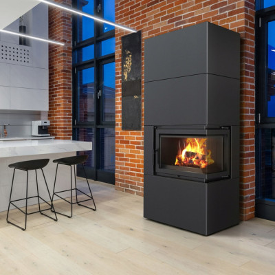 Modular fireplace Box 8 kW Ø 200