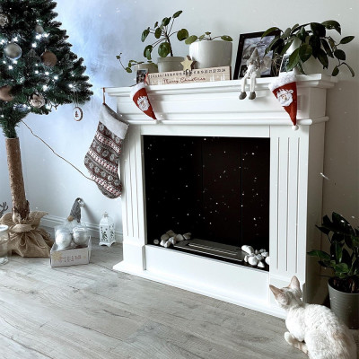 portal Bioethanol fireplace NOVEMBER TÜV white self
