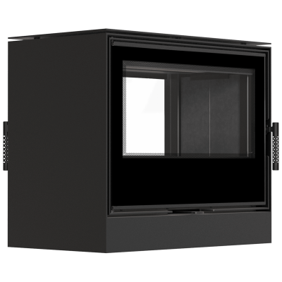 Wood burning stove tunnel KRATKI KARI 80 12 kW Ø 180 black thermotec