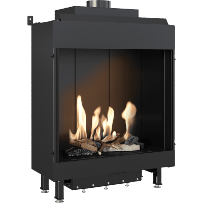 Gas Fireplace KRATKI LEO 62 front facing natural gas ∅ 100/150 8,6 kW