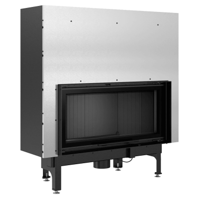 Steel fireplace KRATKI NADIA 14 kW Ø 200 Lift-up black thermotec