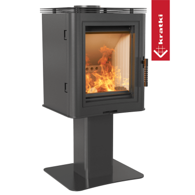 Wood burning steel pedestal stove KRATKI K5 Ø 150 7