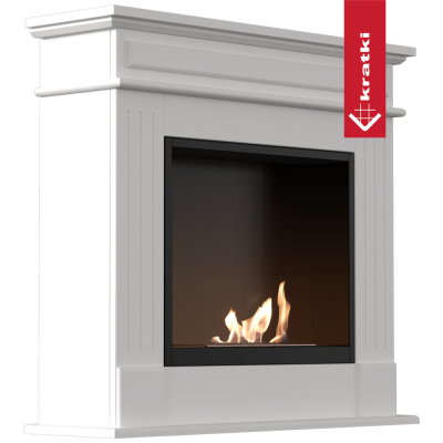 portal Bioethanol fireplace NOVEMBER TÜV white self