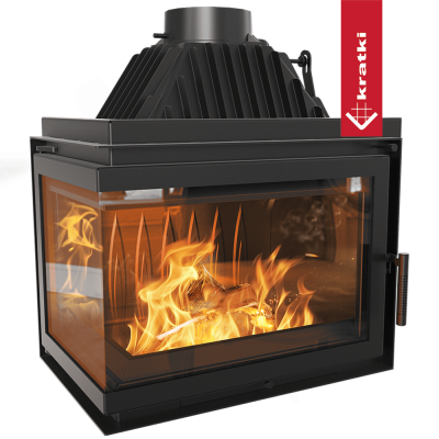 Cast iron fireplace SIMPLE right 15 kW Ø