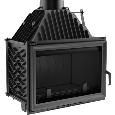 Cast iron fireplace OLIWIA left 16 kW Ø