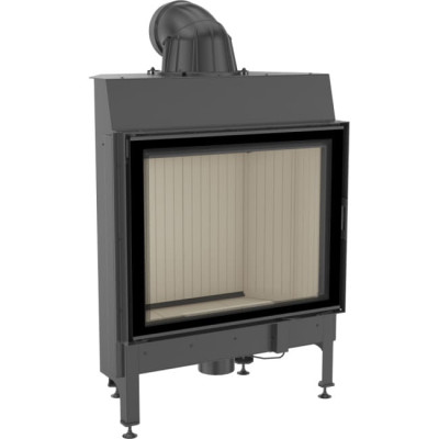 Steel fireplace KRATKI NADIA 13 kW Ø 200 self closing door