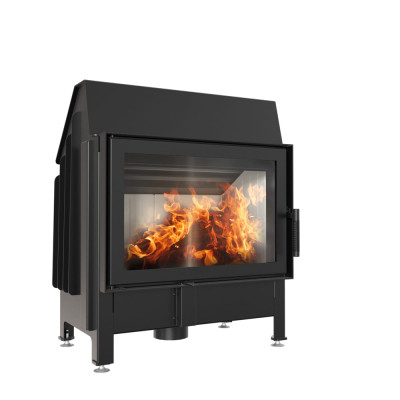 Steel fireplace ZIBI right 11 kW Ø