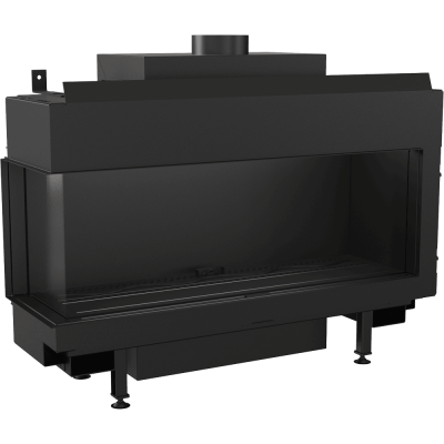 Gas Fireplace KRATKI LEO 100 left-sided natural gas ∅ 100/150 9 kW