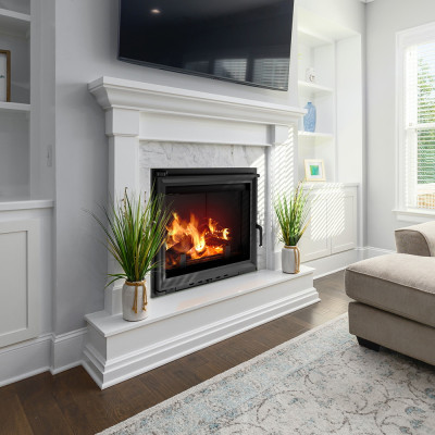 Water heating fireplace ZUZIA 12 kW Ø